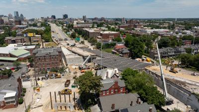 I-65 construction over Kentucky and Brooks streets 6-4-26