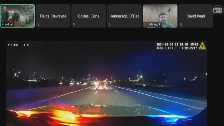 Louisville police clock car going over 100 MPH