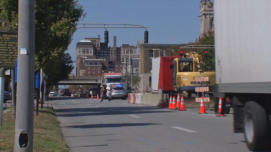 Construction on East Broadway (Oct. 2020)