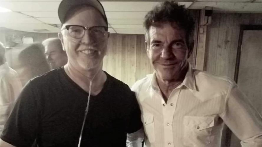 Mike Olsen with actor Dennis Quaid