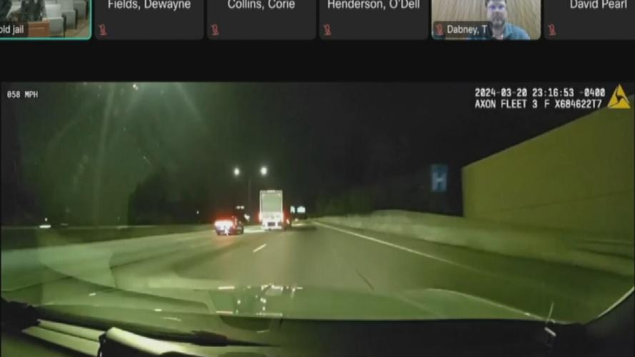 Louisville police clock car going over 100 MPH