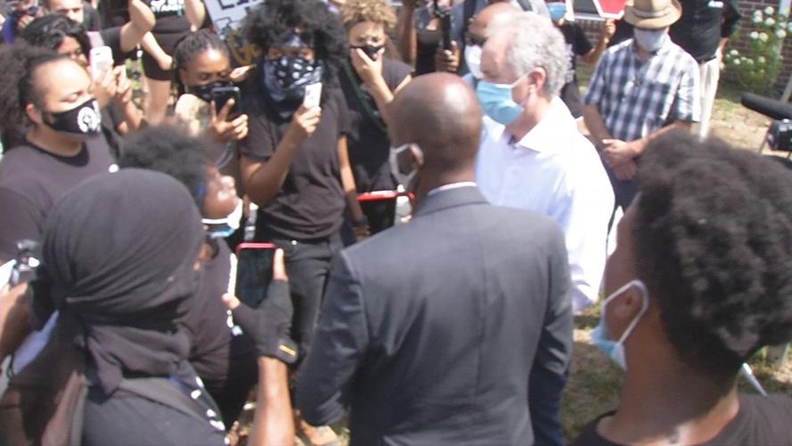 PROTESTERS CONFRONT MAYOR FISCHER AT RIBBON CUTTING - 7-10-2020  (2).jpg