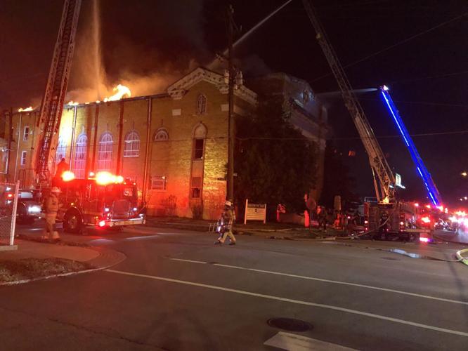 Fire at East Jacob Street and South Floyd Street - March 13, 2021.jfif