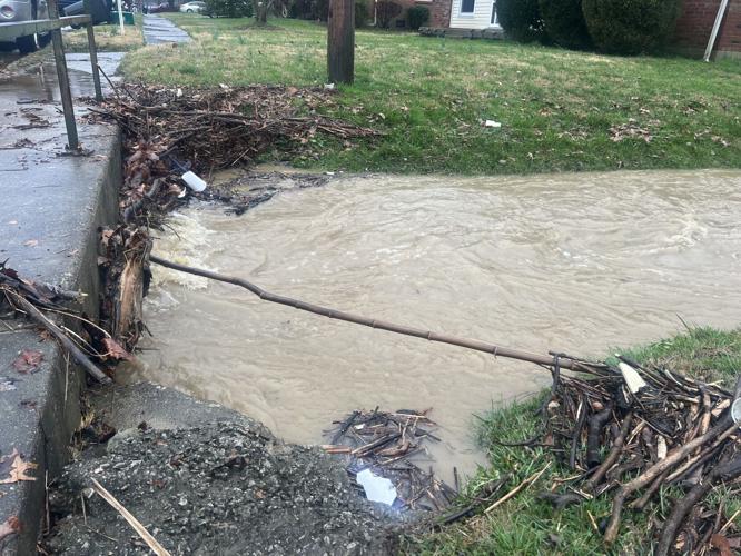 Flooding on Hamburg Pike on March 3, 2023