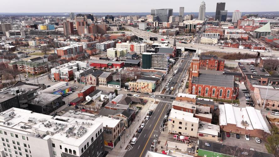 NuLu Streetscape project drone