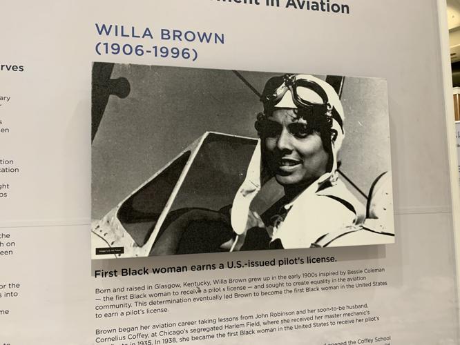 Sky's the Limit exhibit - first Black woman to receive US pilot's license