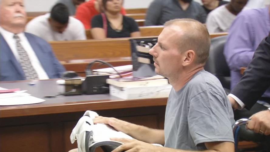 Joseph Goldsmith appears in court on July 9, 2019.