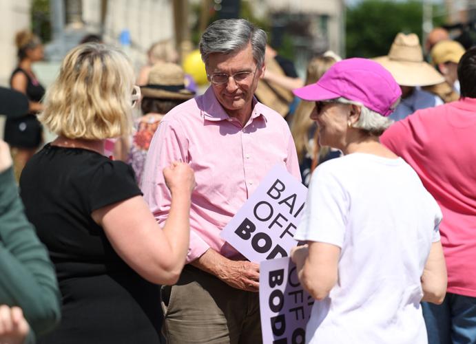 Councilman Bill Hollander at abortion rally