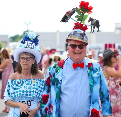 Derby windmill hat at Churchill Downs.JPG