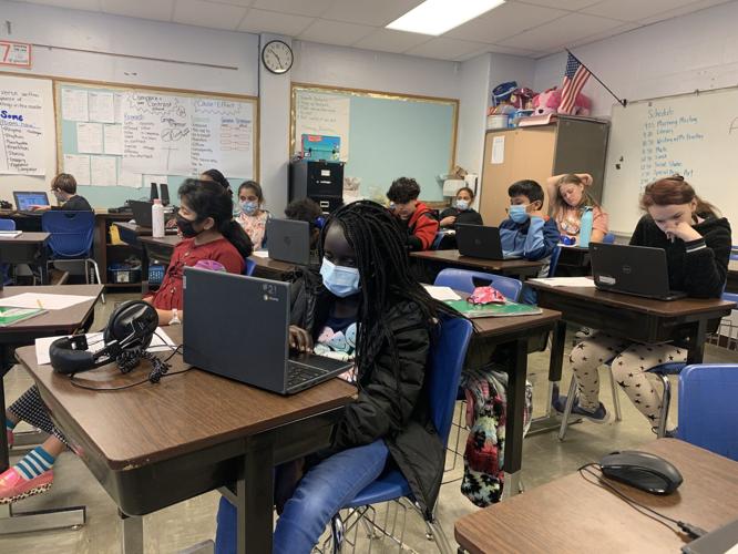 Zachary Taylor Elementary Courtney Green fifth grade class 03-17-22 2.jpg