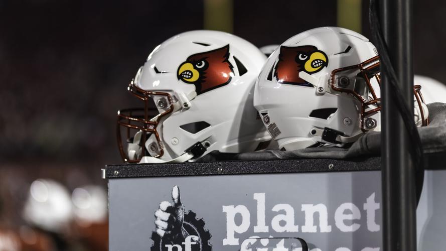 Louisville football helmets