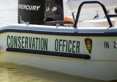 Indiana Conservation Officer boat via Ind. DNR