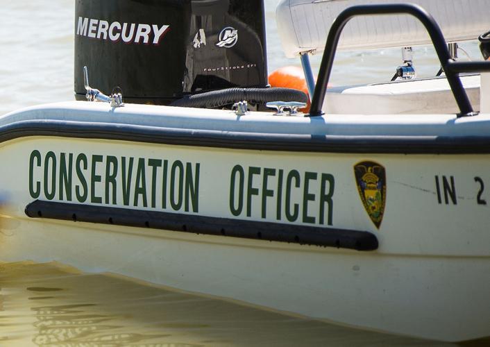 Indiana Conservation Officer boat via Ind. DNR