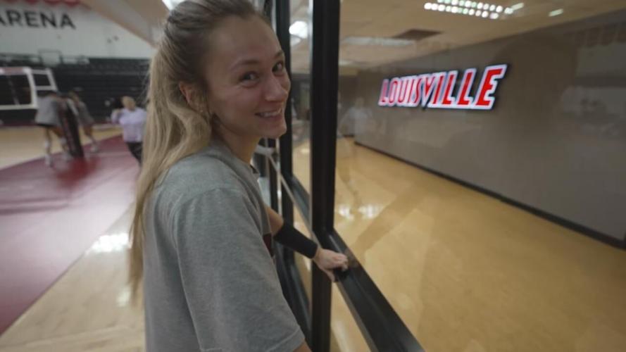 Claire Chaussee has blossomed into a do it all leader for U of L volleyball