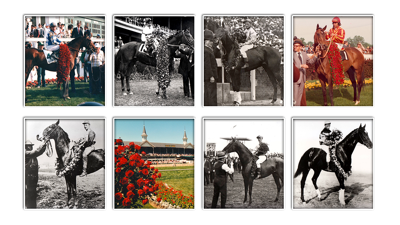 Derby rose garland through the years