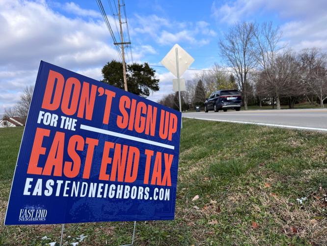 East End Tax sign
