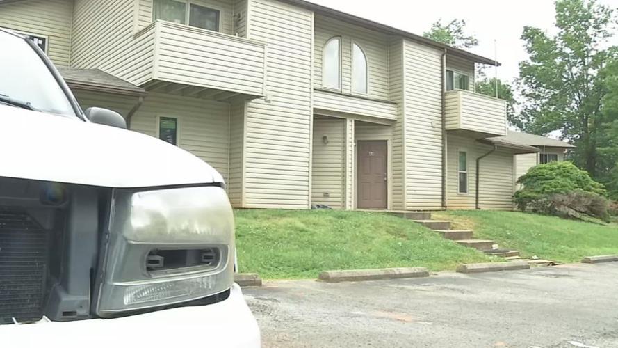 Radcliff homicide scene at Pin Oak apartments