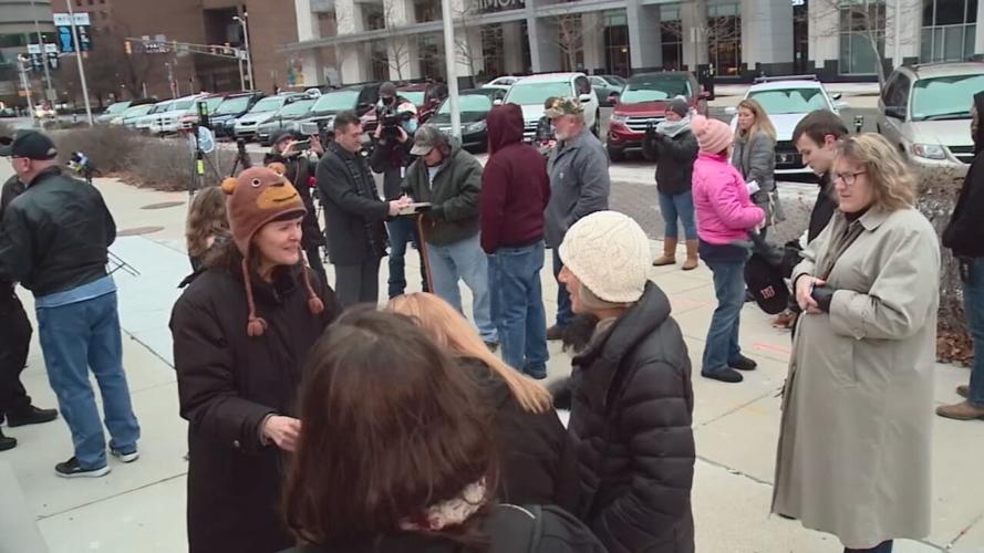 Holcomb Protesters on 1-5-21