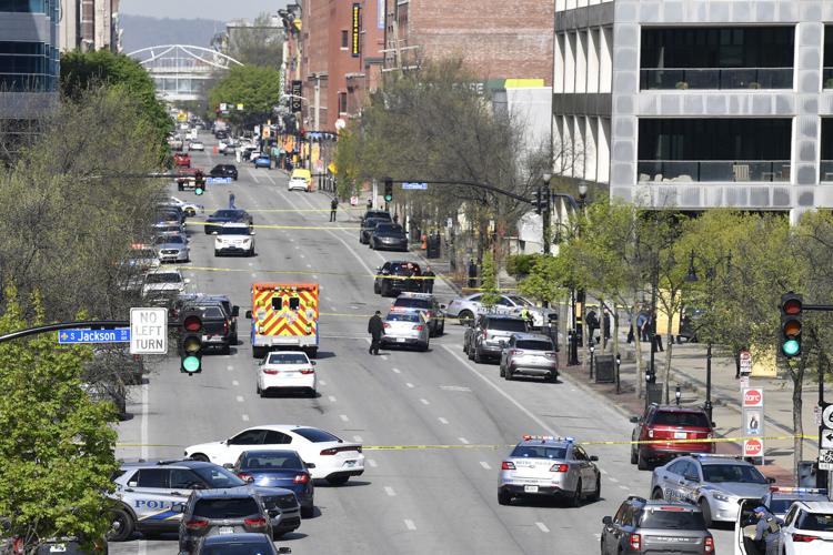 Louisville Shooting - Old National Bank Scene -  AP - 4-10-2023