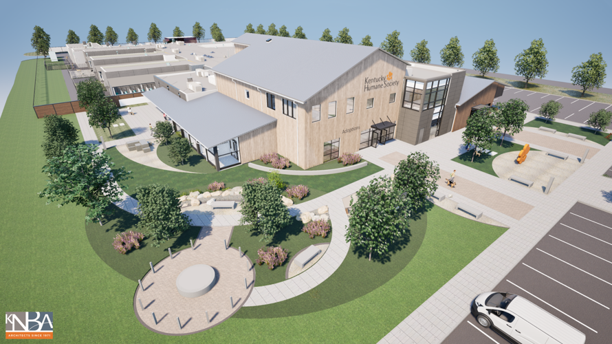 Rendering of New Kentucky Humane Society Campus