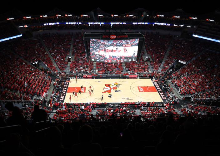 Midcourt at KFC Yum! Center - March 8, 2025.JPG
