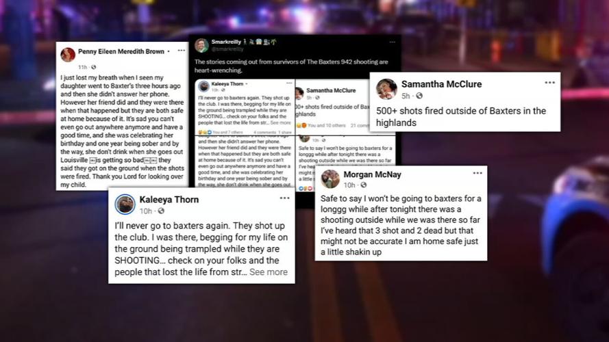 Social media posts after Baxter Avenue shooting on Aug. 11, 2024