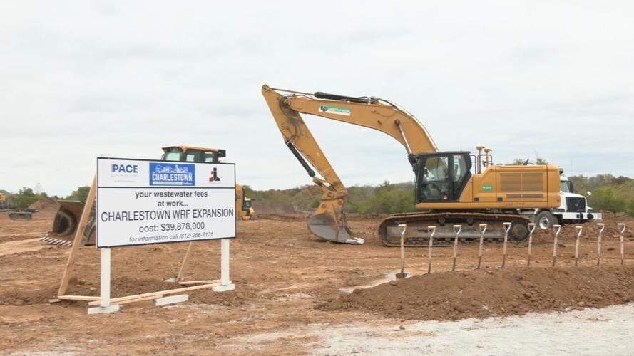 Charlestown wastewater treatment facility groundbreaking 10-17-23