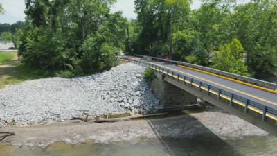 Blackiston Mill Road Bridge paving drone 7-22-25