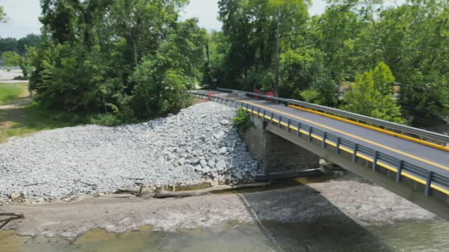 Blackiston Mill Road Bridge paving drone 7-22-25