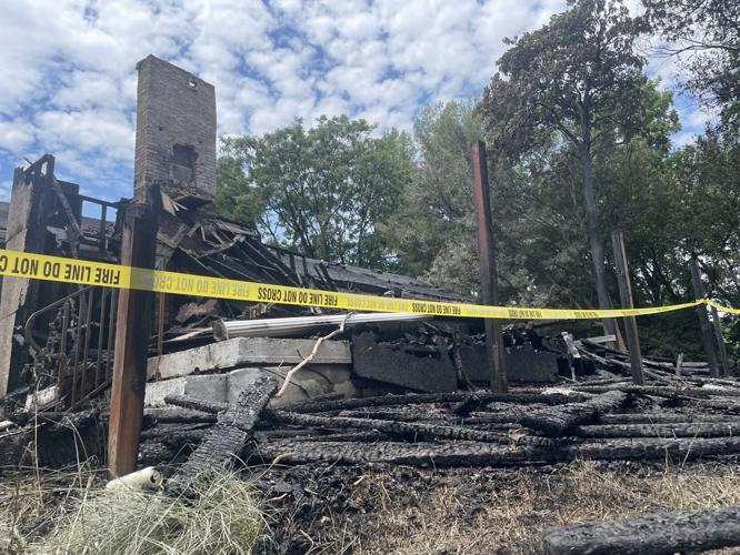 AFTERMATH OF PRENTICE STREET HOUSE FIRE