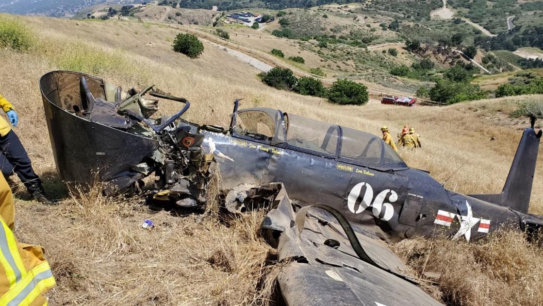 California vintage military plane crash leaves pilot dead, officials