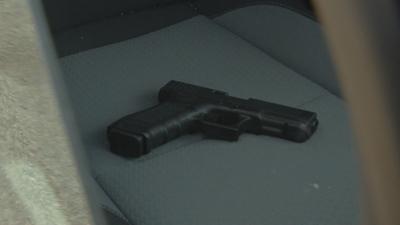 Handgun in vehicle (generic)