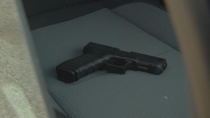 Handgun in vehicle (generic)