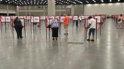 primary voting covid expo center