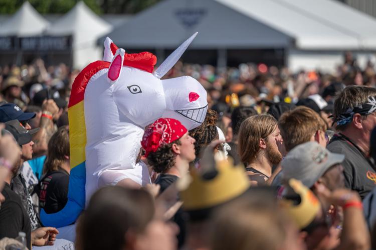 A unicorn takes in the scene on day 4 at the Louder Than Life Festival on September, 21, 2025 in Louisville, Kentucky (9 of 175).jpg