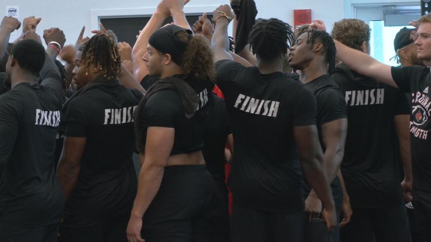 Louisville football strength training