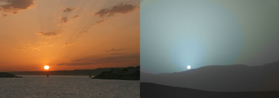 Two Worlds; One Sunset