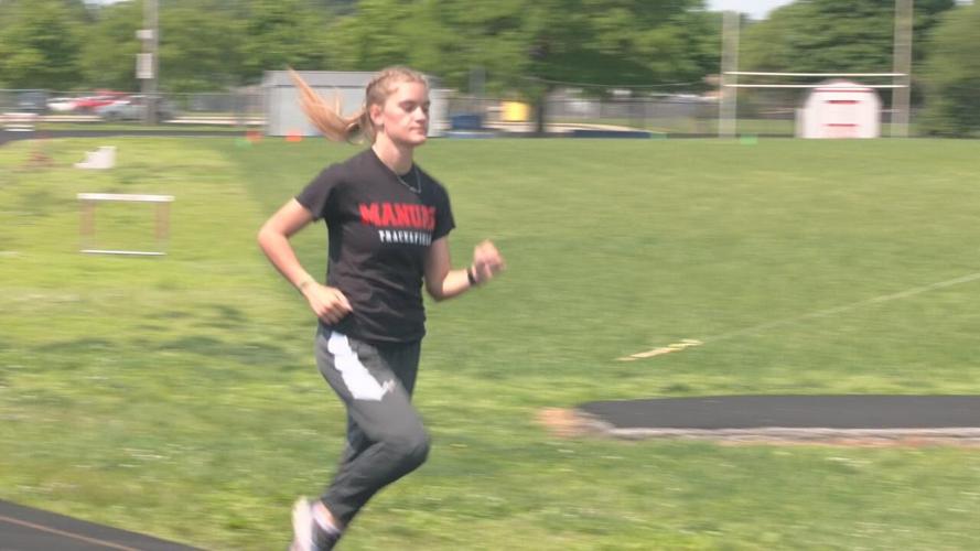 Jessie Secor setting individual records, running for team first
