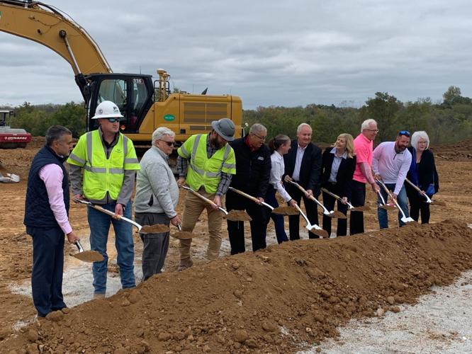 Charlestown wastewater treatment facility groundbreaking 10-17-23