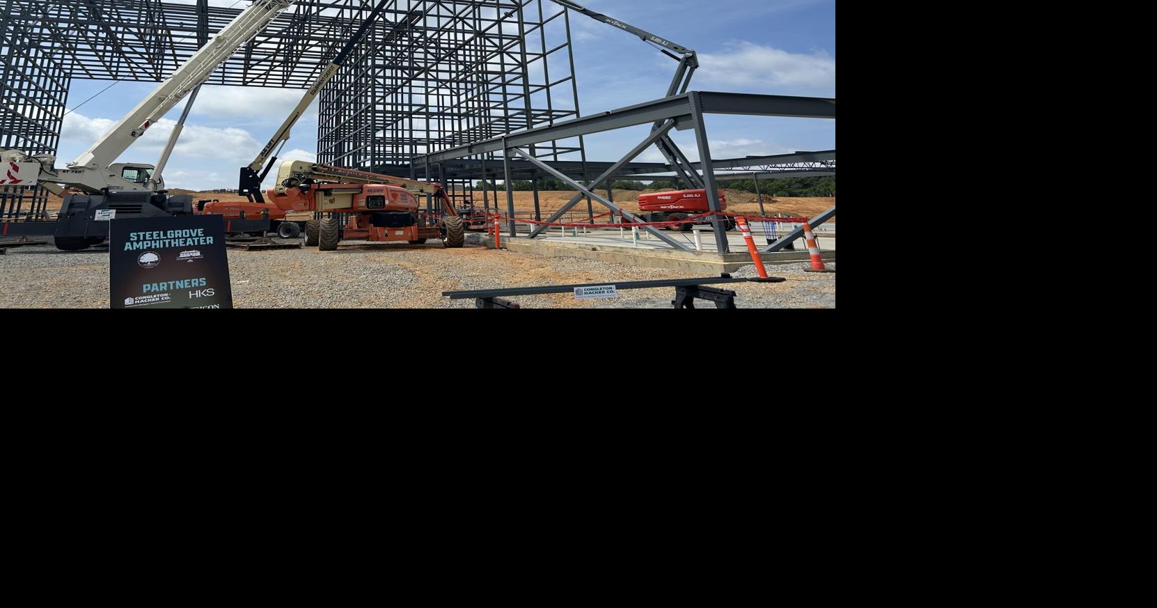 Steelgrove Amphitheater construction progress July 2026