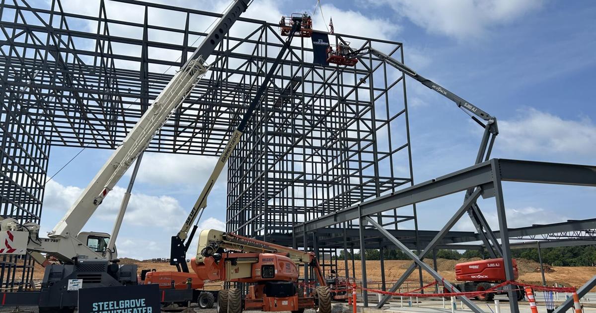 Steelgrove Amphitheater construction progress July 2026