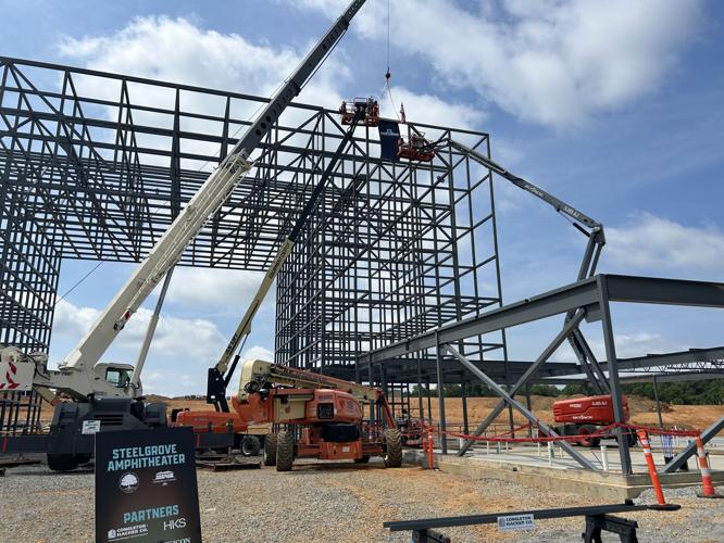 Steelgrove Amphitheater construction progress July 2026