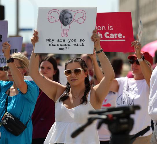 Abortion rally in downtown Louisville