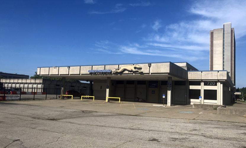 Greyhound station in downtown Louisville