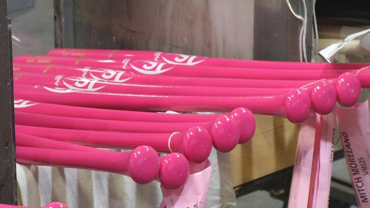 Rare Louisville Slugger Genuine Cancer Awareness Pink Bat 2014