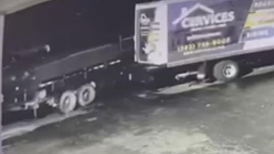 The owner of Cervices Roofing said someone stole the company's trailer. She shared surveillance video with WDRB News.