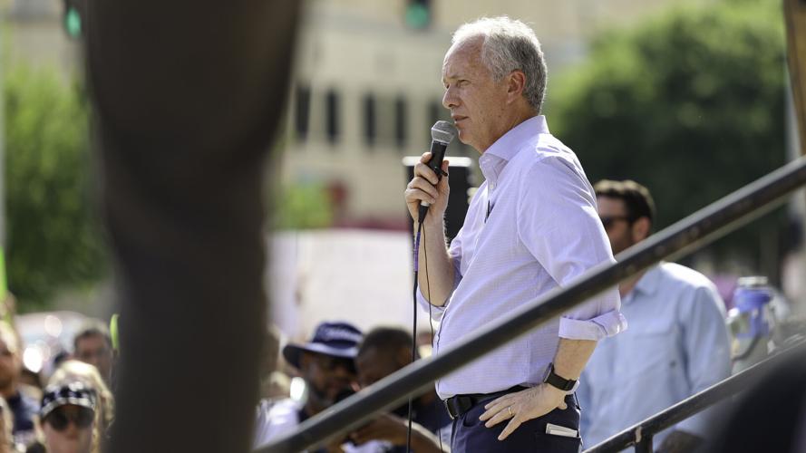 Greg Fischer at abortion rally