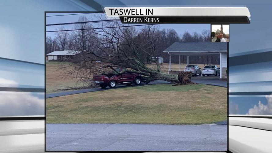 Storm damage Taswell, Indiana Feb. 10, 2024