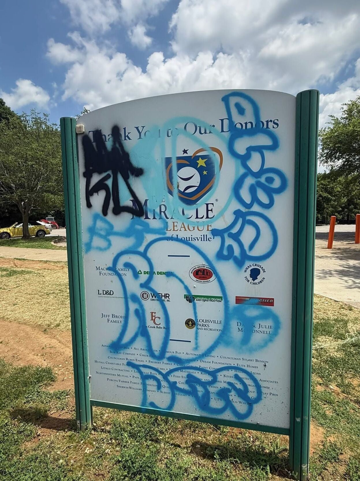 Miracle League of Louisville Vandalism
