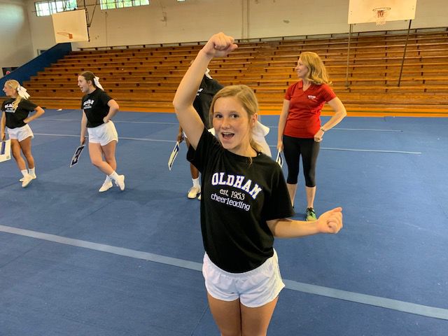 OCHS Cheer Squad from Side